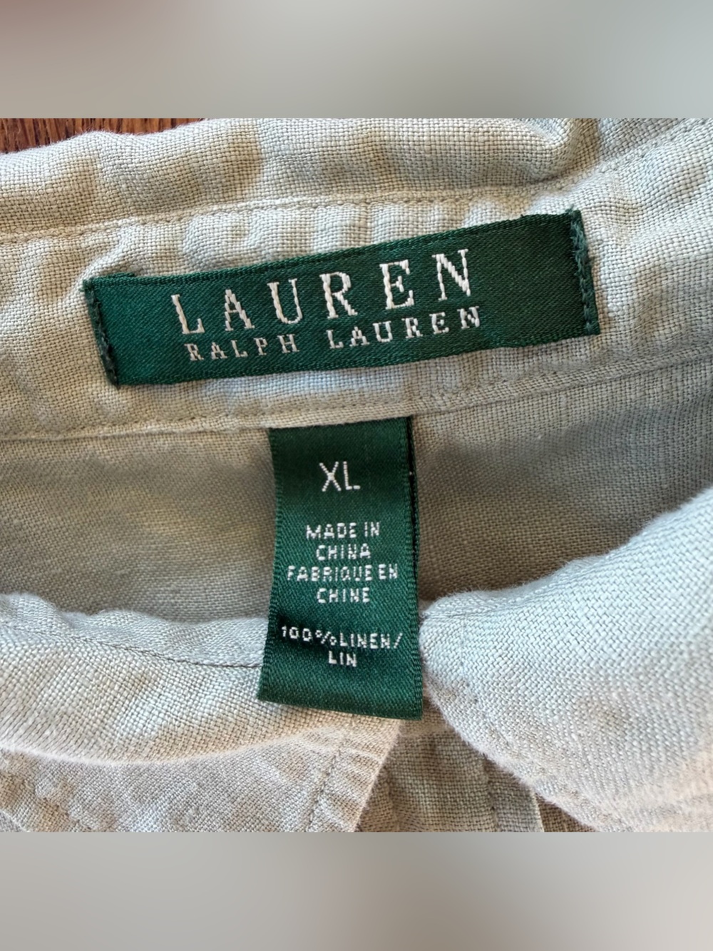 Ralph Lauren Sage 100% Linen Button-Down Shirt - Picture 5 of 9